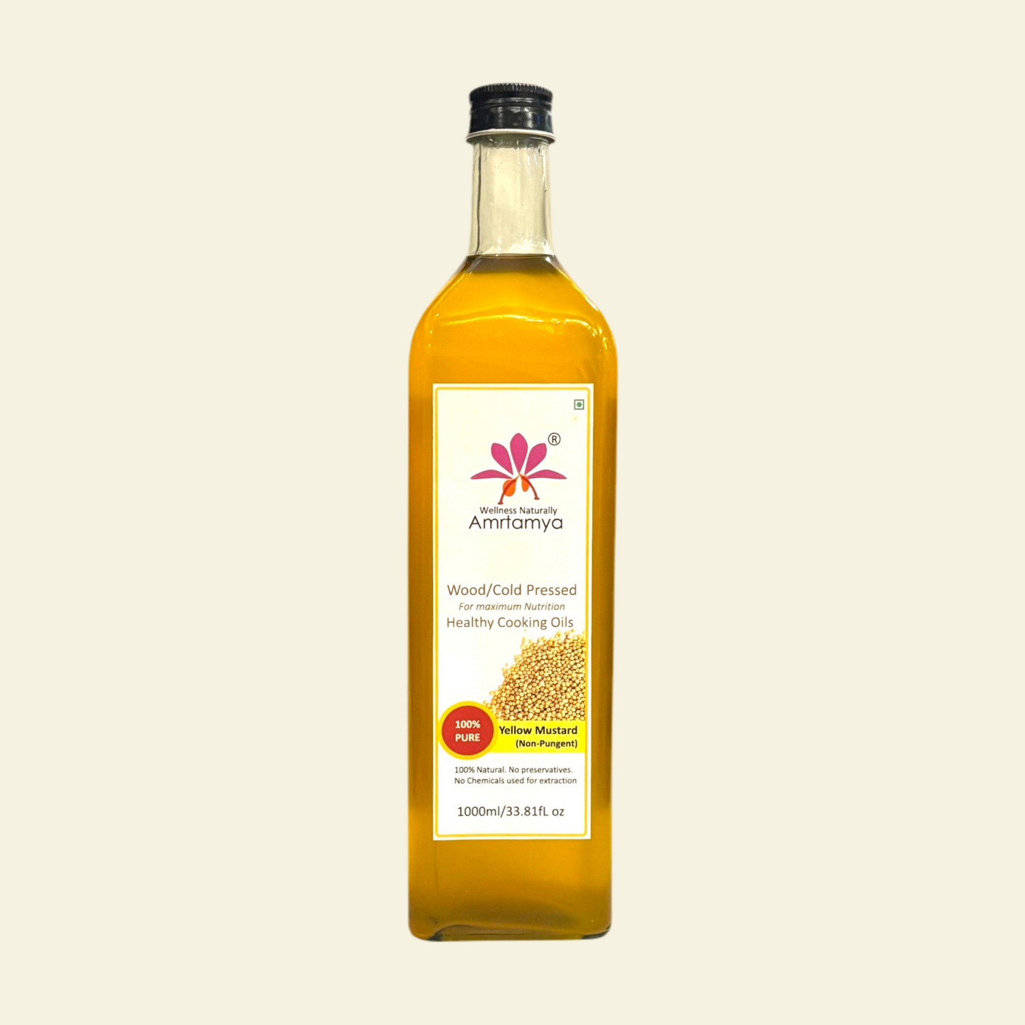 Wood Pressed Yellow Mustard - Non Pungent