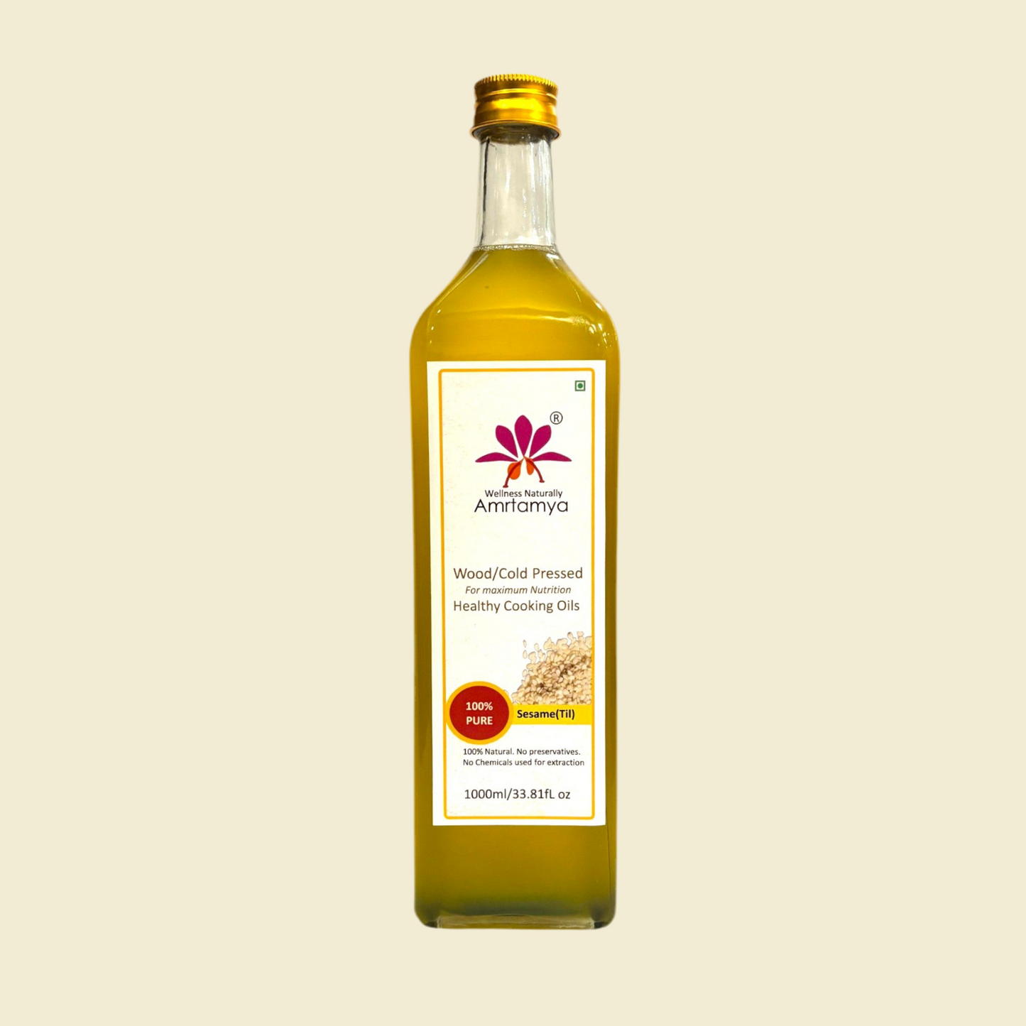 Wood Pressed White Sesame Oil