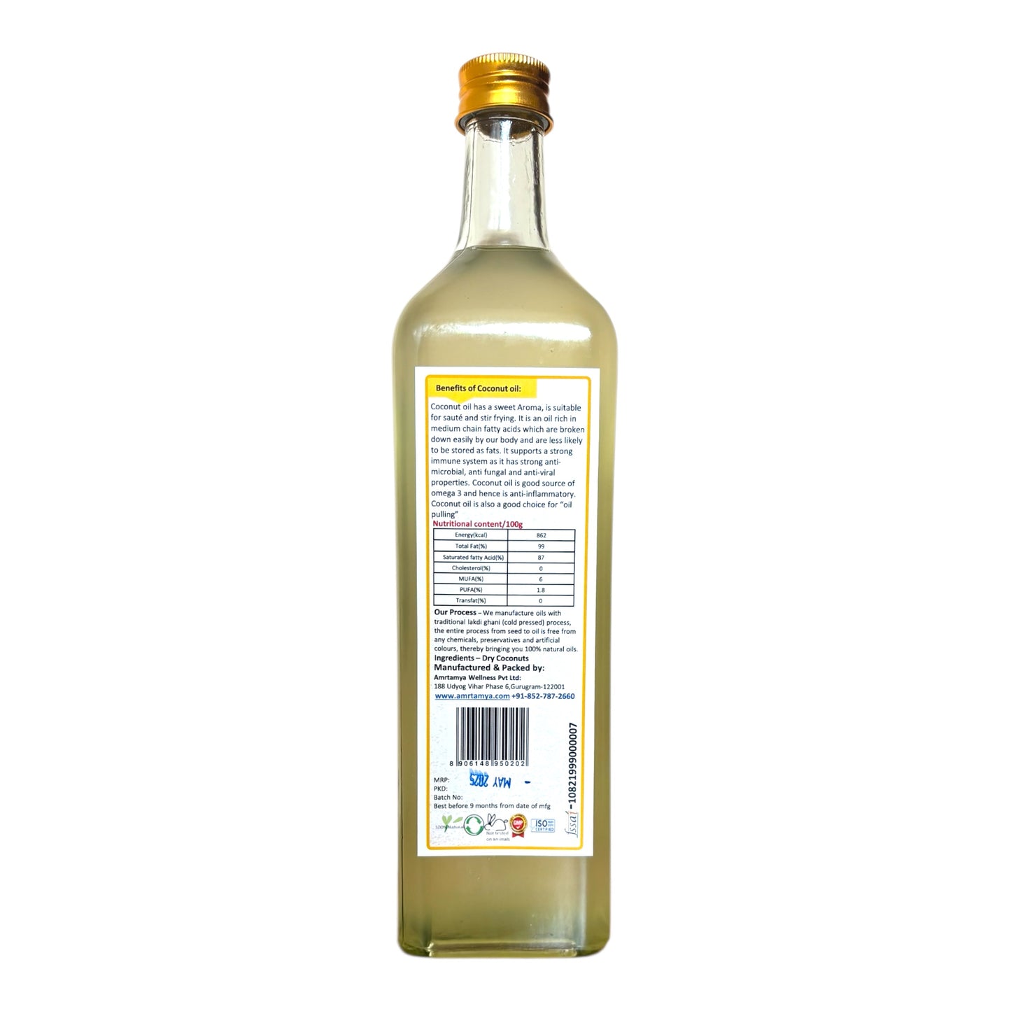 Wood Pressed Coconut Oil
