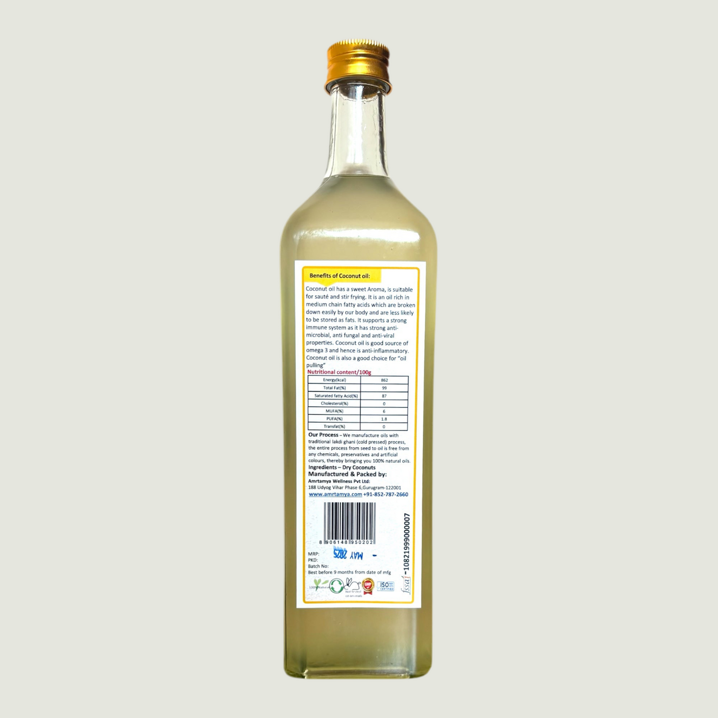 Wood Pressed Coconut Oil